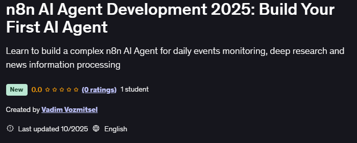 画像 · n8n AI エージェント開発 2025■最初の作り方 AI エージェント 2025-10