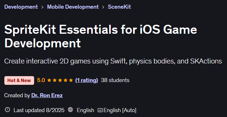 Pictures · Udemy — SpriteKit Essentials for iOS Game Development 2025-8