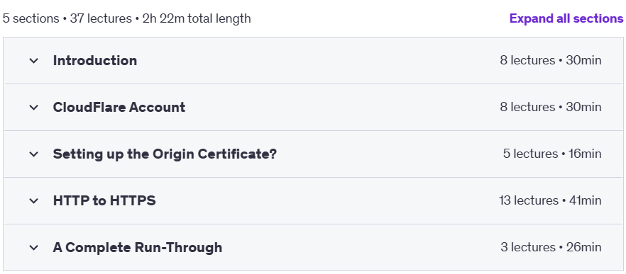 Course topics · Udemy — HTTP to HTTPS – Secure your Website with SSL for Free 2020-11