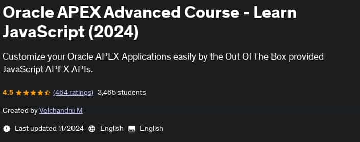 Pictures · Oracle APEX Advanced Course – Learn JavaScript (2024) 2024-11
