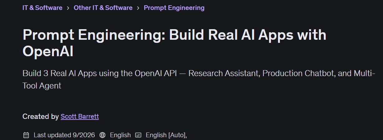 Images · ingénierie de promptsConstruire réel AI App avec OpenAI 2026-4