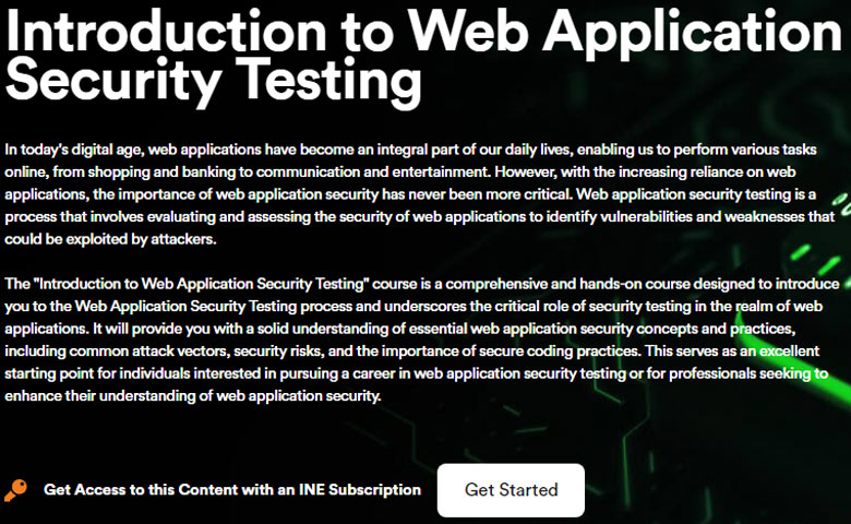 Pictures · Introduction to Web Application Security Testing 2023-8