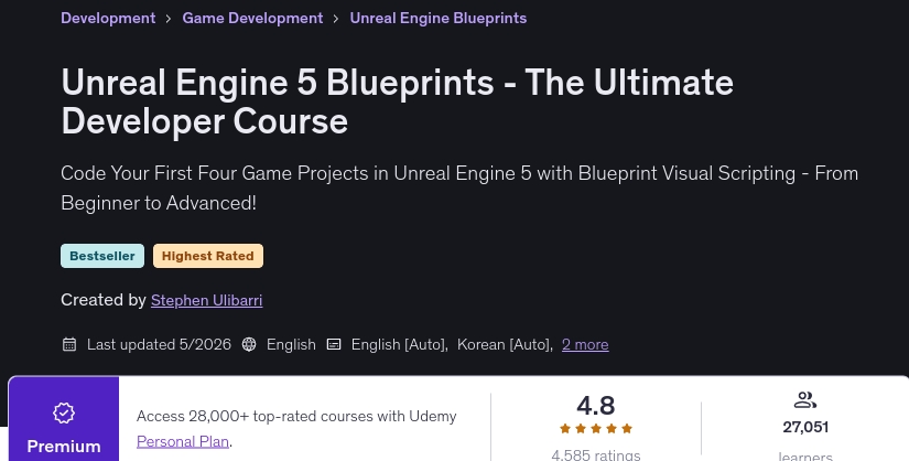 تصاویر · Unreal Engine 5 Blueprints - The Ultimate Developer کورس 2026-5
