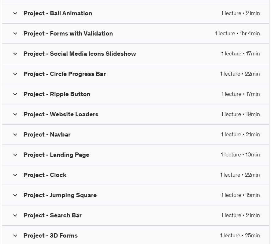Pictures · Udemy — 50+ Web Projects with HTML, CSS, and JavaScript in 2024 2023-5