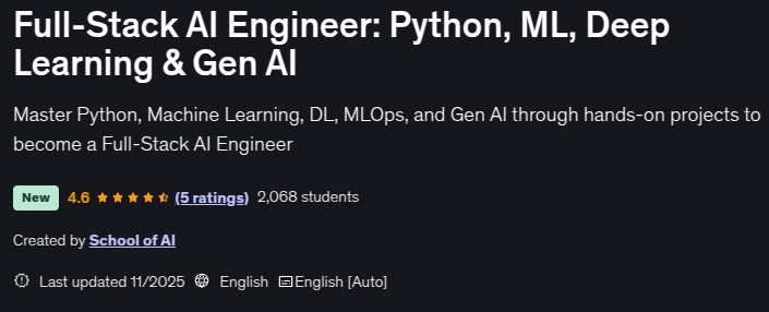 이미지 · 전체 스테이크 AI 엔지니어 : Python, ML, 깊은 학습 & 유전자 AI 2025-10
