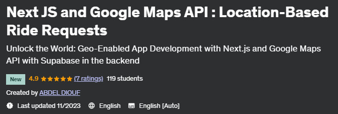 Pictures · Udemy — Next JS and Google Maps API : Location-Based Ride Requests 2023-11