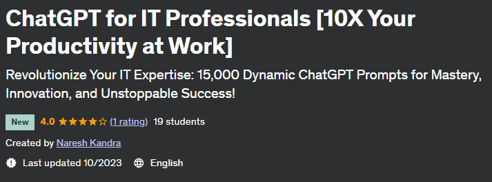 Pictures · Udemy — ChatGPT for IT Professionals [10X Your Productivity at Work] 2023-10