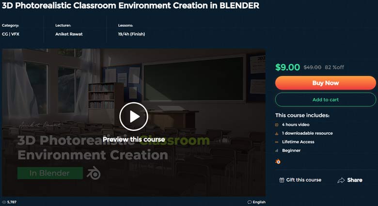 Pictures · WingFox — 3D Photorealistic Classroom Environment Creation in BLENDER 2023-7