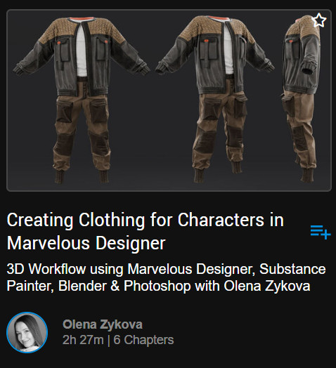 Pictures · TheGnomonWorkshop — The Gnomon Workshop – CREATING CLOTHING FOR CHARACTERS IN MARVELOUS DESIGNER 2024-6