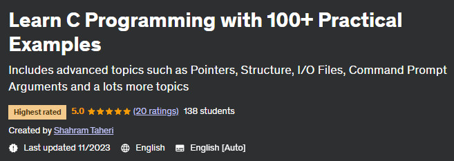 Pictures · Udemy — Learn C Programming with 100+ Practical Examples 2023-11