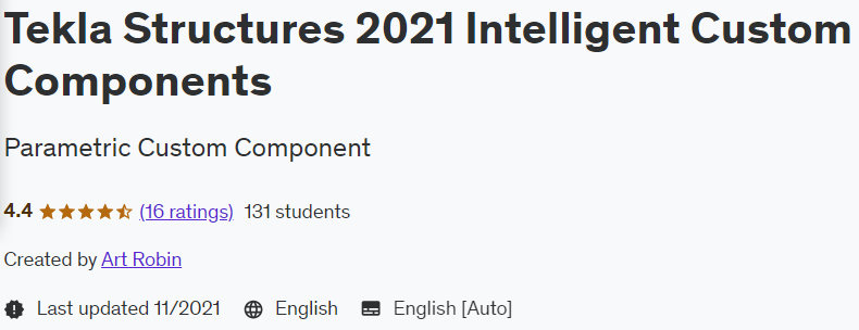 Pictures · Udemy — Tekla Structures 2021 Intelligent Custom Components 2021-11