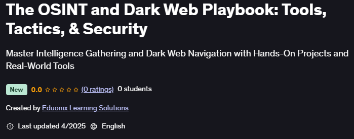 Pictures · Udemy — The OSINT and Dark Web Playbook: Tools, Tactics, & Security 2025-4