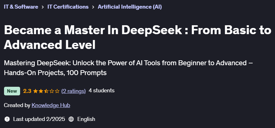 Pictures · Udemy — Became a Master In DeepSeek : From Basic to Advanced Level 2025-2