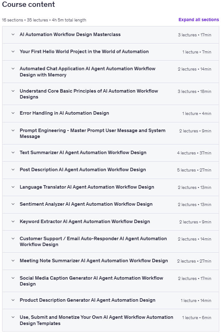 Kursthemen · Konstruktion & Monetize n8n AI Agent Workflow Automation Designs 2025-9