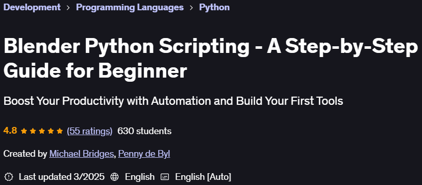 Pictures · Blender Python Scripting – A Step-by-Step Guide for Beginner 2025-3