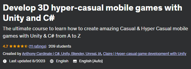 Pictures · Udemy — Develop 3D hyper-casual mobile games with Unity and C# 2023-8