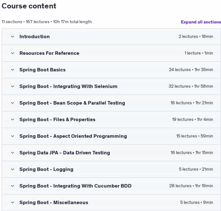 강좌 주제 · SDET : 테스트 자동화 프레임 워크 [ Java + Spring Boot ] 2025-3