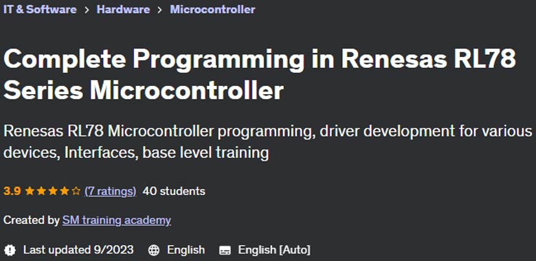 Pictures · Udemy — Complete Programming in Renesas RL78 Series Microcontroller 2023-9