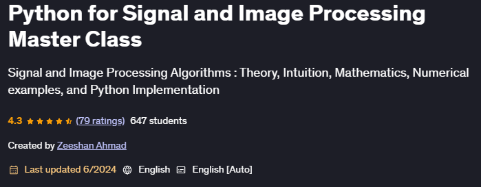 Pictures · Udemy — Python for Signal and Image Processing Master Class 2023-5