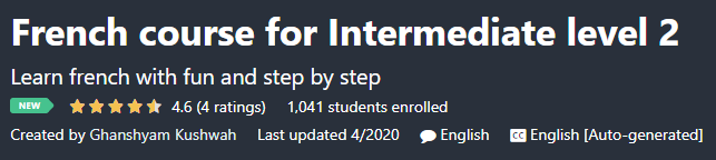 Pictures · Udemy — French course for Intermediate level 2 2020-4