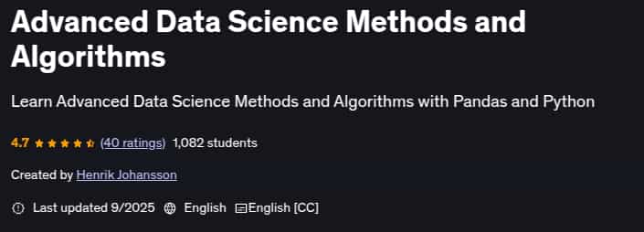 Pictures · Udemy — Advanced Data Science Methods and Algorithms 2025-9