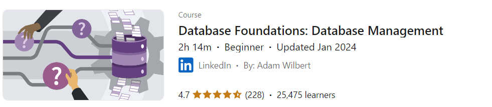 Pictures · Database Foundations: Database Management 2021-2