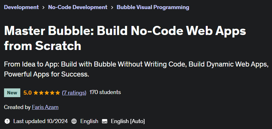 Pictures · Udemy — Master Bubble: Build No-Code Web Apps from Scratch 2024-9