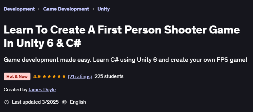 Pictures · Udemy — Learn To Create A First Person Shooter Game In Unity 6 & C# 2025-3