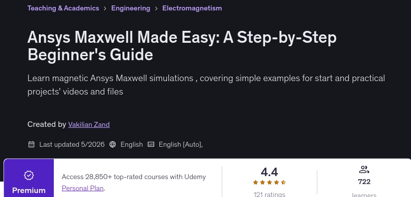 Pictures · Udemy — Ansys Maxwell Made Easy: A Step-by-Step Beginner’s Guide 2026-5