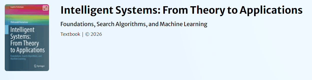 Pictures · Oleksandr Kuznetsov – Intelligent Systems: From Theory to Applications 2026