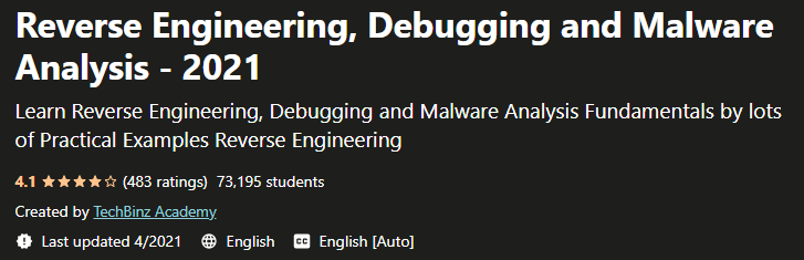 Pictures · Udemy — Reverse Engineering, Debugging and Malware Analysis – 2021 2021-4