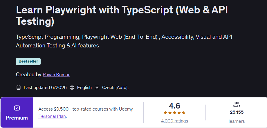Pictures · Udemy — Learn Playwright with TypeScript (Web & API Testing) 2026-6