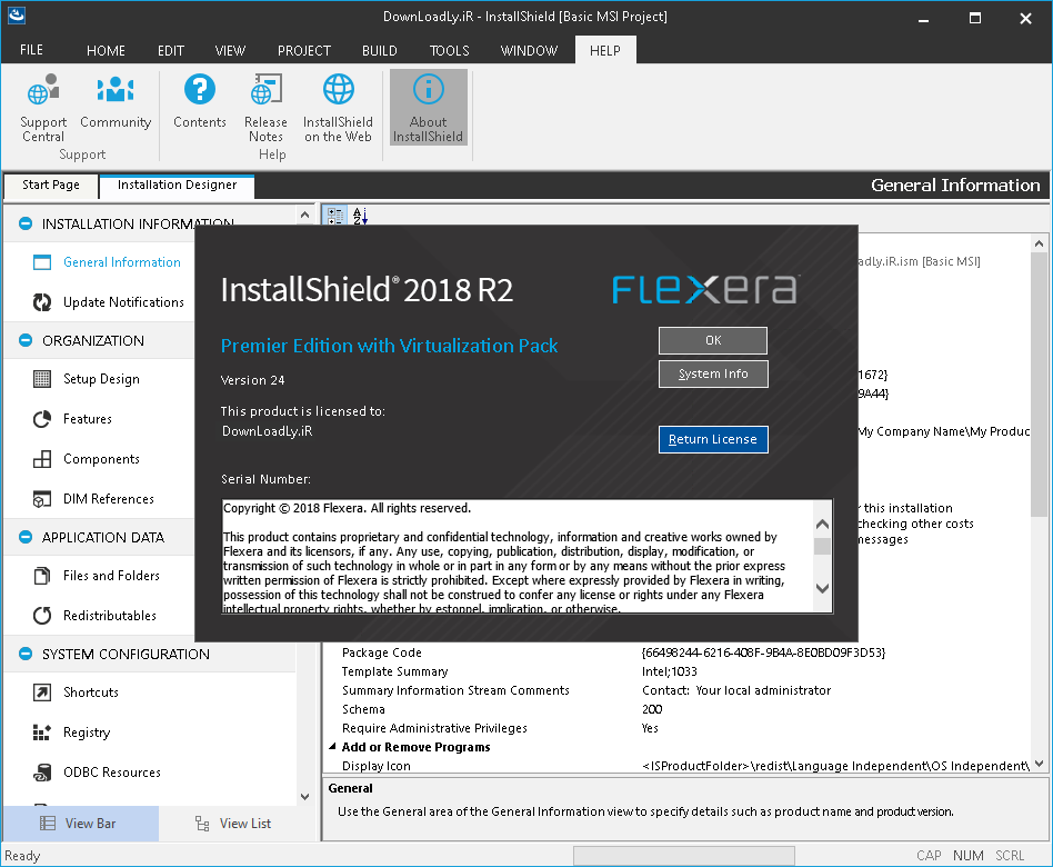 Pictures · InstallShield 2025 R1 Premier Edition 31.0.24.0