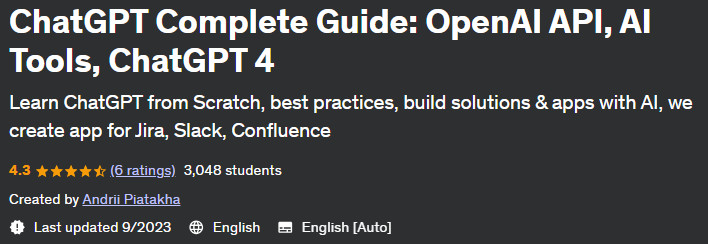 Pictures · Udemy — ChatGPT Complete Guide: OpenAI API, AI Tools, ChatGPT 4 2023-8