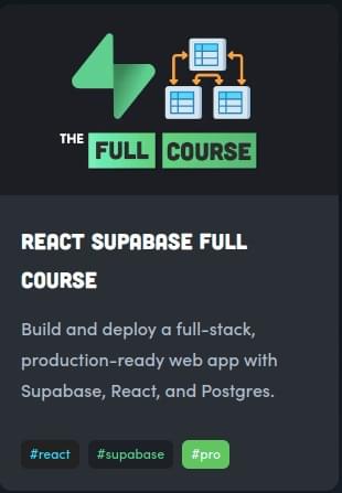Pictures · Fireship — React Supabase Full Course 2022-11