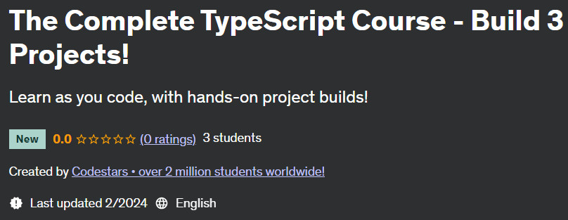 Pictures · The Complete TypeScript Course – Build 3 Projects! 2024-2
