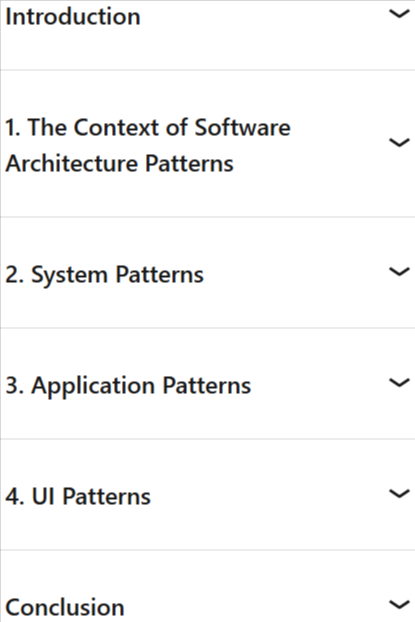 Course topics · LinkedIn — Software Architecture: Patterns for Developers 2025-4