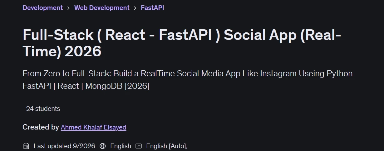 Images · full stack ( React – FastAPI Appes sociaux (en temps réel) 2026-5