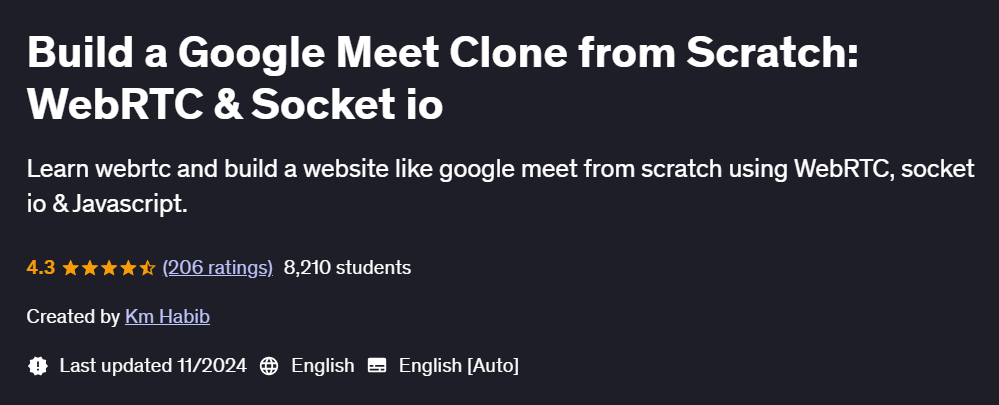 Pictures · Udemy — Build a Google Meet Clone from Scratch: WebRTC & Socket io 2024-11