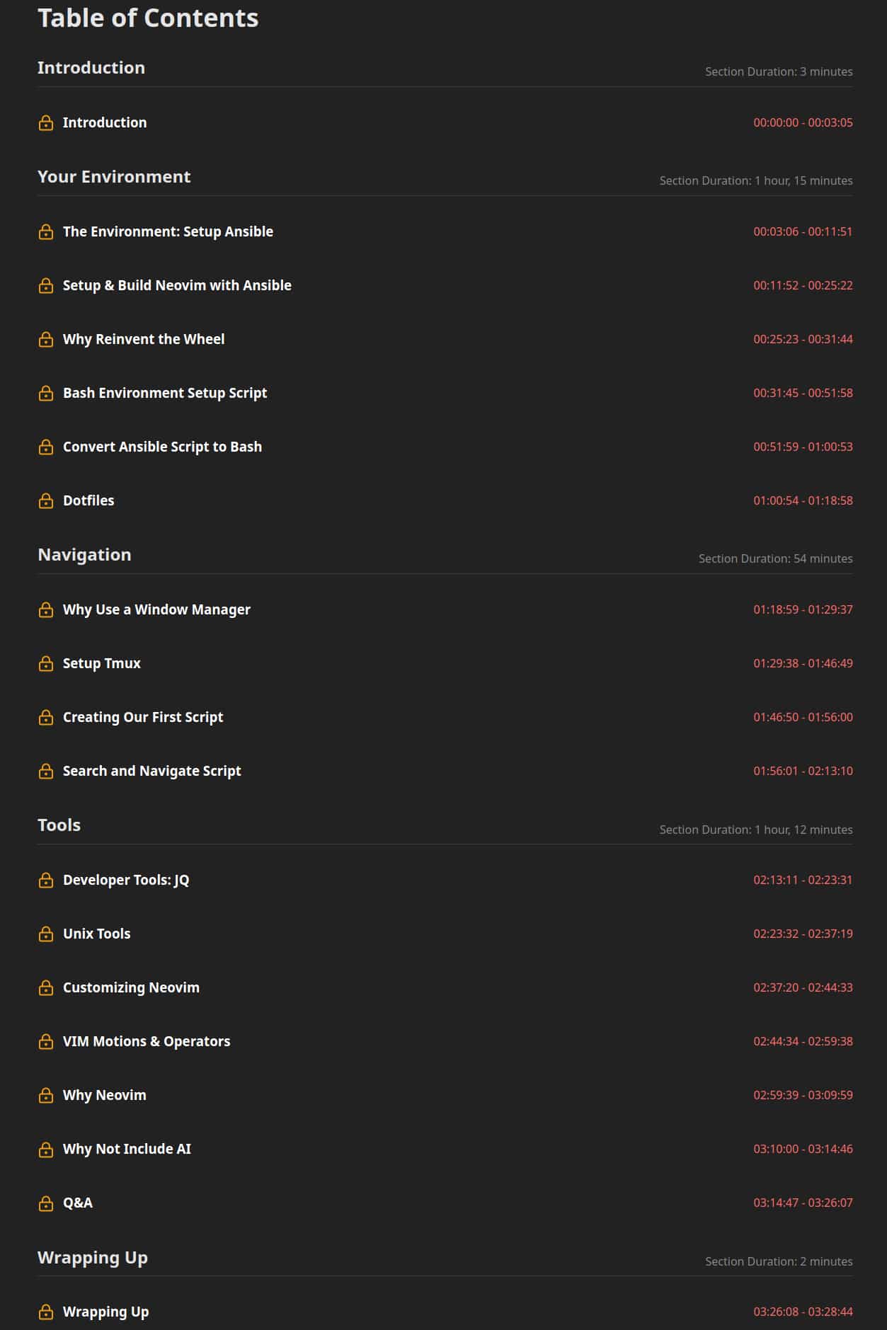 Course topics · Frontend Masters — My Dev Setup Is Better Than Yours 2025-1