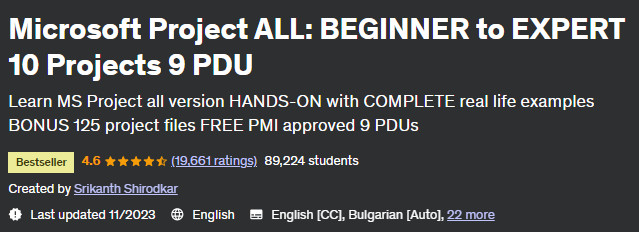 Pictures · Udemy — Microsoft Project ALL: BEGINNER to EXPERT 10 Projects 9 PDU 2020-12