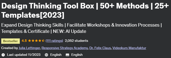 Pictures · Udemy — Design Thinking Tool Box | 50+ Methods | 25+ Templates[2023]