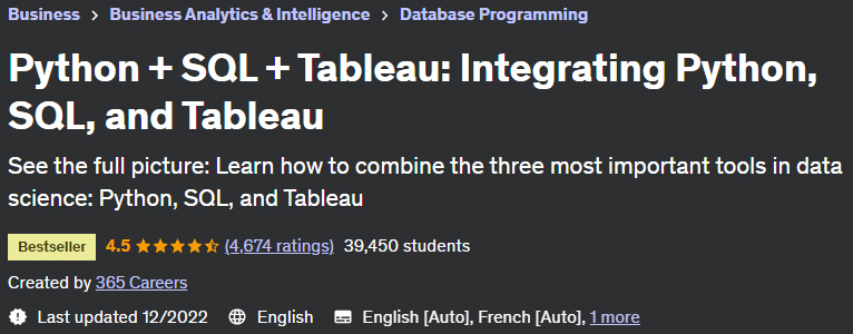 Pictures · Python + SQL + Tableau: Integrating Python, SQL, and Tableau 2022-12
