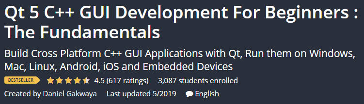 Pictures · Udemy — Qt 5 C++ GUI Development For Beginners : The Fundamentals 2019-3