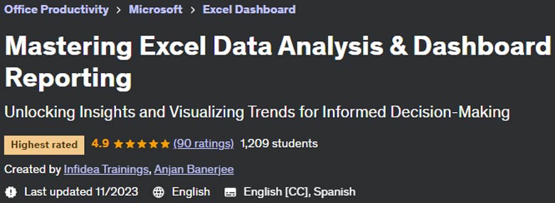 Pictures · Udemy — Mastering Excel Data Analysis & Dashboard Reporting 2023-8