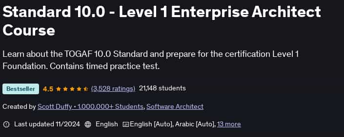 Bilder · Standard 10.0 - Ebene 1 Enterprise Architect Kurs 2024-11