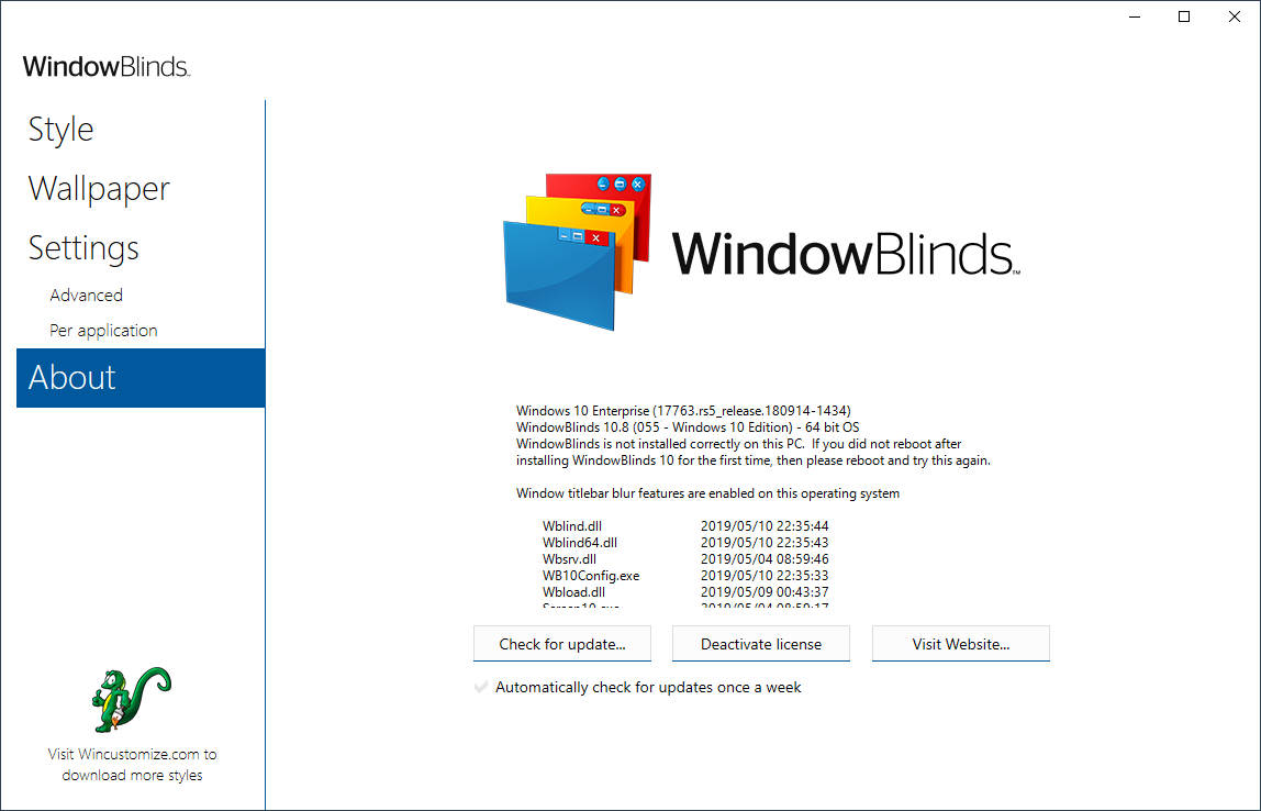 Pictures · Stardock WindowBlinds 11.07 x64