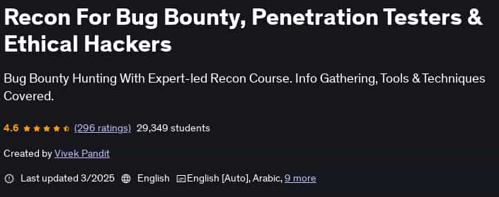 Pictures · Udemy — Recon For Bug Bounty, Penetration Testers & Ethical Hackers 2025-3