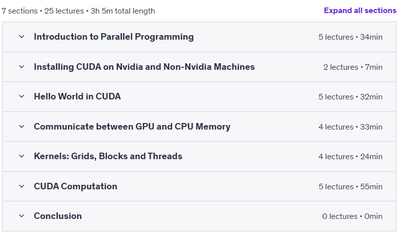 Course topics · CUDA Programming – From Zero to Hero 2023-12