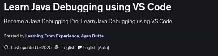 Pictures · Learn Java Debugging using VS Code 2025-5